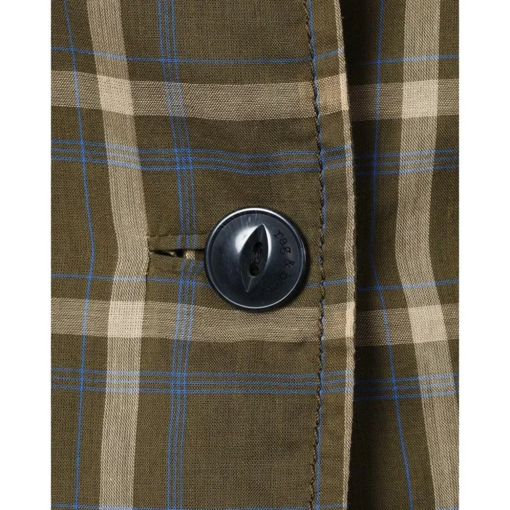 Rag and Bone Sybil Blazer Plaid Green (Size 0) - Picture 4 of 13